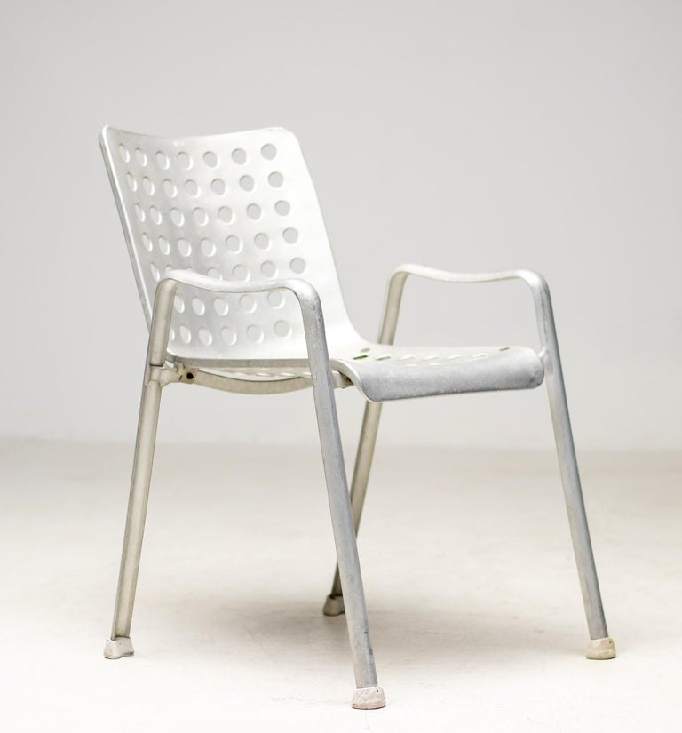 Early Landi Aluminum Stacking Chair by Hans Coray for MEWA, Switzerland, 1950s - Image 2