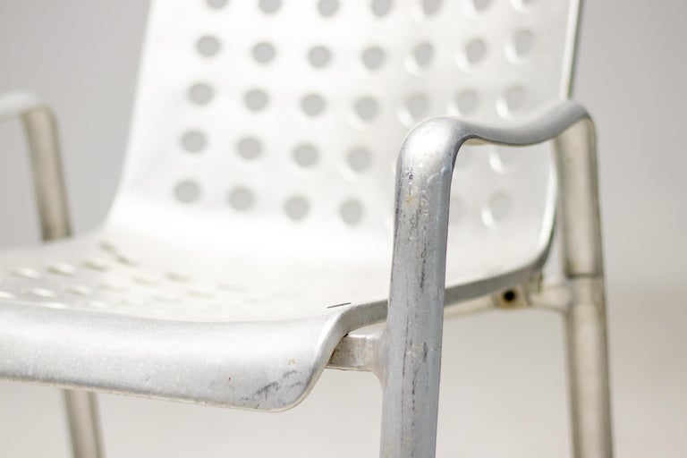 Early Landi Aluminum Stacking Chair by Hans Coray for MEWA, Switzerland, 1950s - Image 9