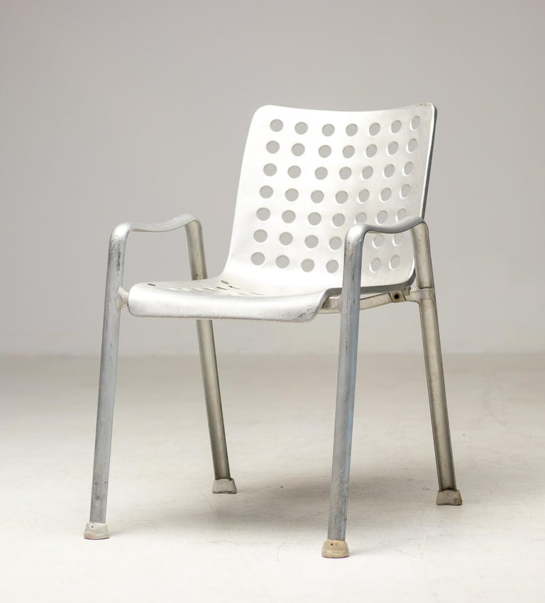 Early Landi Aluminum Stacking Chair by Hans Coray for MEWA, Switzerland, 1950s - Image 13