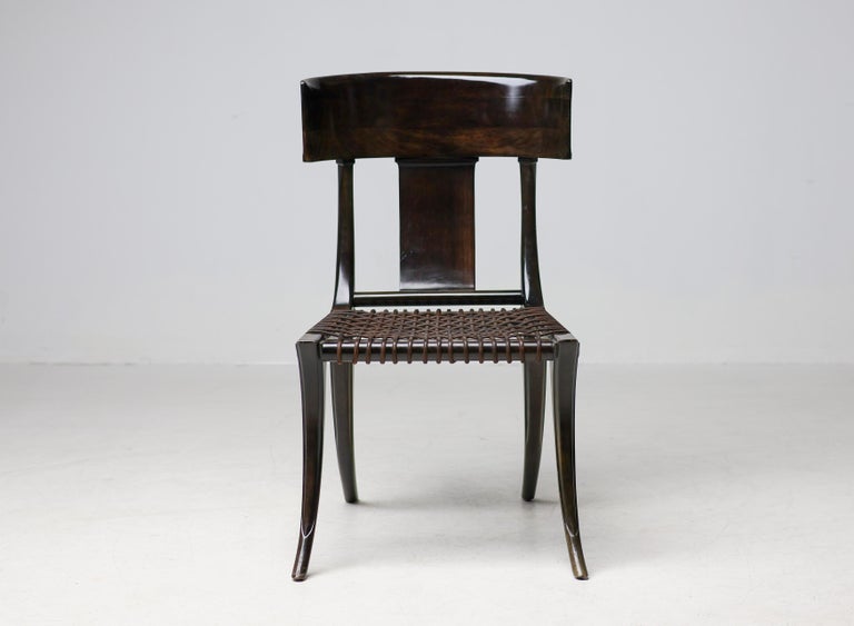 Early Matching Pair, T.H. Robsjohn-Gibbings Klismos Chairs for Saridis of Athens - Image 2