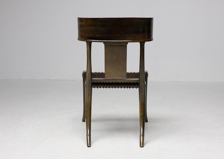 Early Matching Pair, T.H. Robsjohn-Gibbings Klismos Chairs for Saridis of Athens - Image 8