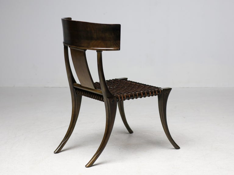 Early Matching Pair, T.H. Robsjohn-Gibbings Klismos Chairs for Saridis of Athens - Image 10