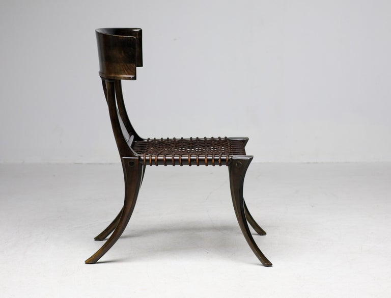 Early Matching Pair, T.H. Robsjohn-Gibbings Klismos Chairs for Saridis of Athens - Image 12