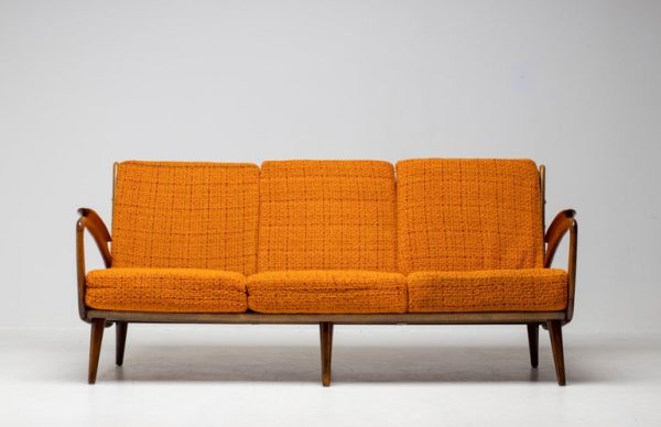 Walnut Sofa by Sprij Meubelen, Vlaardingen, Netherlands, 1950 - Image 2