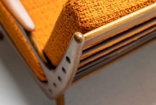 Walnut Sofa by Sprij Meubelen, Vlaardingen, Netherlands, 1950 - Image 14