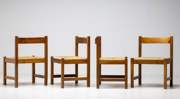 Set of Four Torbecchia Dining Chairs by Giovanni Michelucci for Poltronova - Image 2