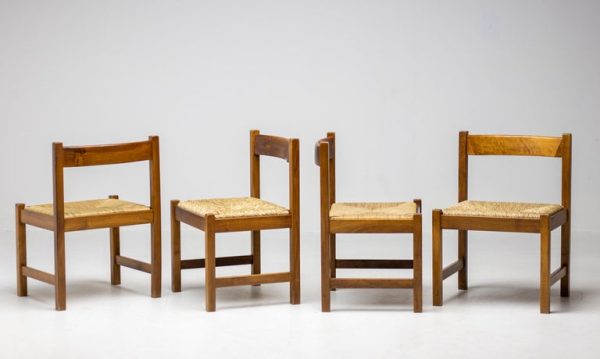 Set of Four Torbecchia Dining Chairs by Giovanni Michelucci for Poltronova - Image 14