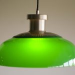 Achille & Pier Giacomo Castiglioni Green Acrylic Pendant Lamp 4017 - Image 3