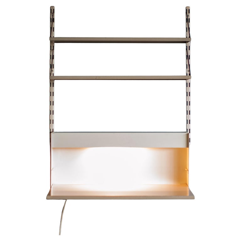 Pilastro Wall-Mounted Secretaire with Built-In Light — Dutch Mid-Century Modern - Image 8