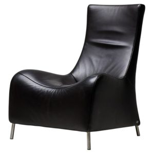 De Sede DS-264 Lounge Chair by Mathias Hoffmann, Swiss Leather Design