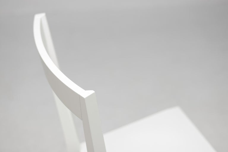 Set of Four White Gio Ponti Livia Chairs - Image 3