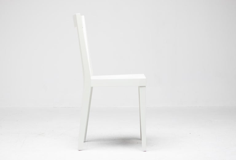 Set of Four White Gio Ponti Livia Chairs - Image 5