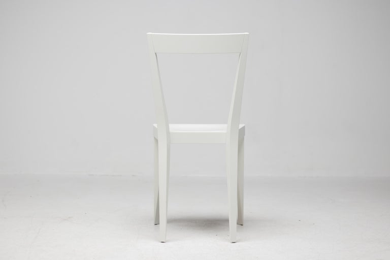 Set of Four White Gio Ponti Livia Chairs - Image 6