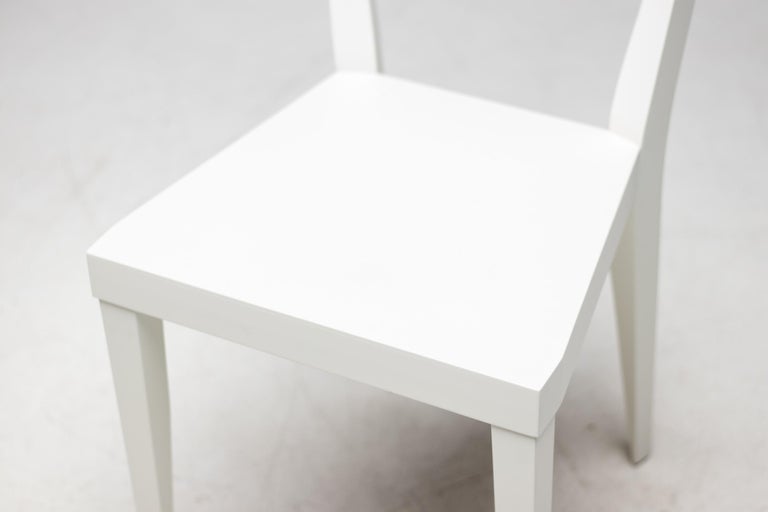 Set of Four White Gio Ponti Livia Chairs - Image 9