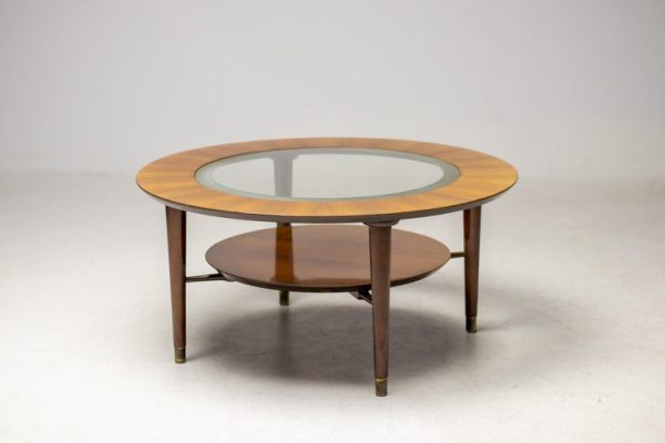 Italian Walnut and Glass Coffee Table, 1955 - Image 8