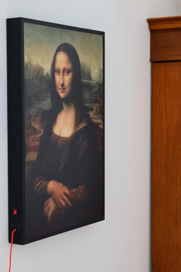 Virgil Abloh, "Mona Lisa", Artwork with Steel Frame, 2019 - Image 2