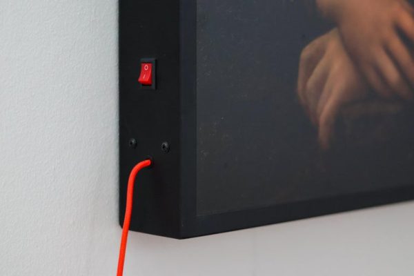 Virgil Abloh, "Mona Lisa", Artwork with Steel Frame, 2019 - Image 4