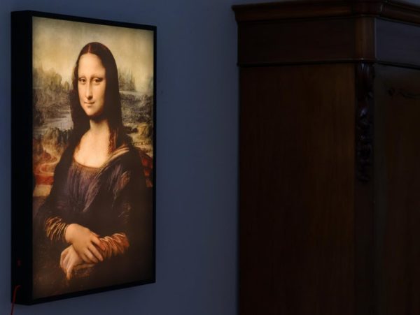 Virgil Abloh, "Mona Lisa", Artwork with Steel Frame, 2019 - Image 6