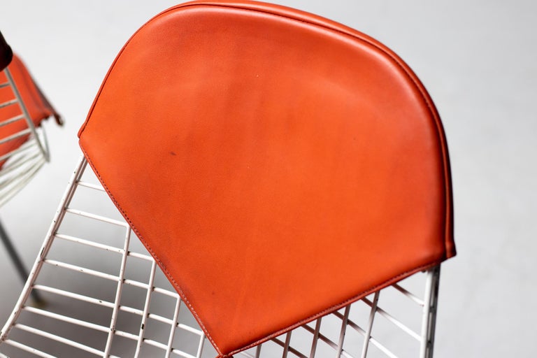 Set of 4 Eames Wire Chairs for Herman Miller with Original Girard Bikini Seats - Image 5