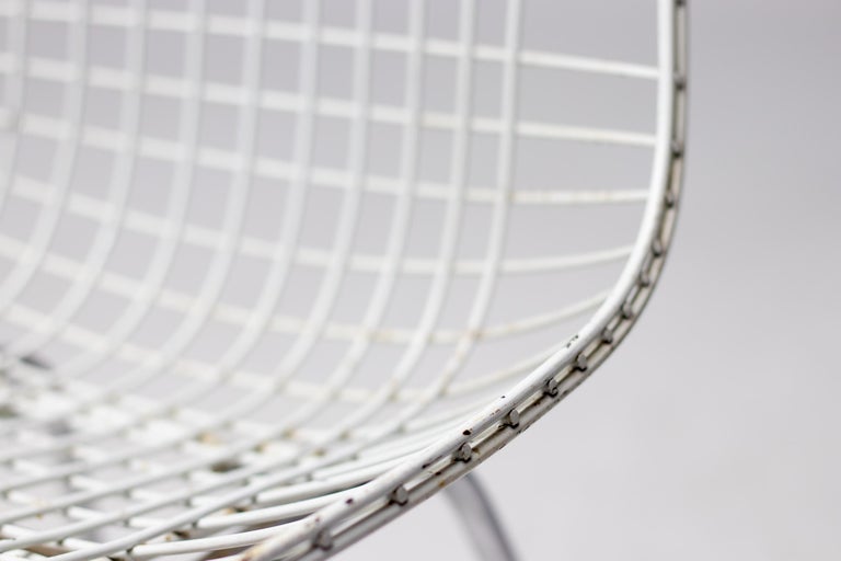 Set of 4 Eames Wire Chairs for Herman Miller with Original Girard Bikini Seats - Image 9