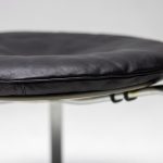 Poul Kjærholm PK33 Stool in Black Leather by E. Kold Christensen - Image 5