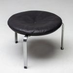 Poul Kjærholm PK33 Stool in Black Leather by E. Kold Christensen - Image 7