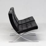 Black Leather Mies van der Rohe for Knoll Barcelona Chairs, Matching Set of Two - Image 6