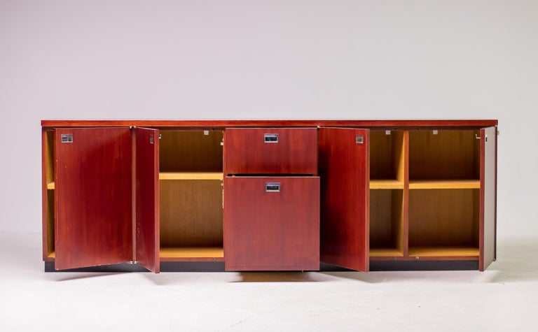Gordon Bunshaft Mahogany Credenza by De Coene, Midcentury Design, 1960 - Image 10