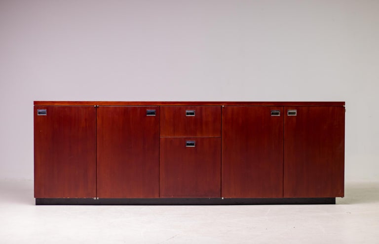 Gordon Bunshaft Mahogany Credenza by De Coene, Midcentury Design, 1960 - Image 12