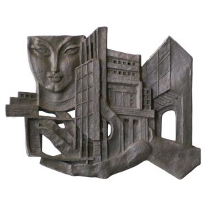 Leon Leyritz Large Architectural Wall Sculpture