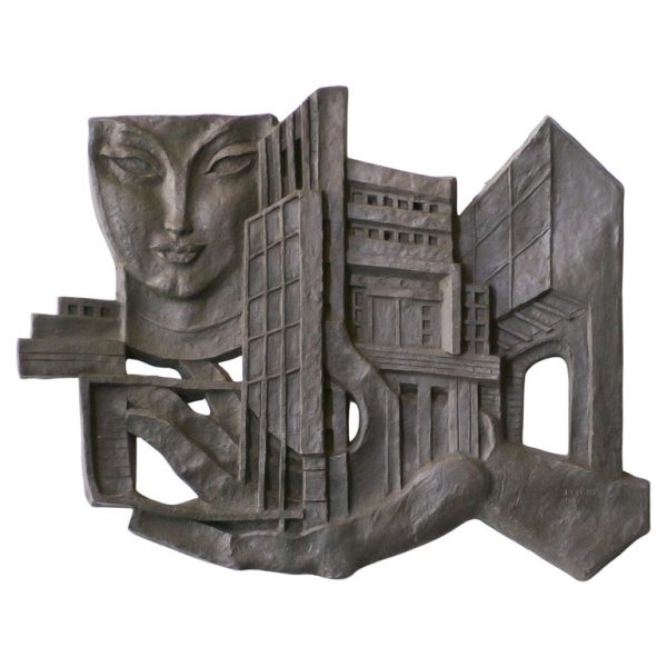 Leon Leyritz Large Architectural Wall Sculpture
