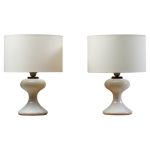 White ML1 Table Lamps by Ingo Maurer for M-Design