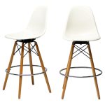 Pair of Herman Miller White Fiberglass Charles & Ray Eames 