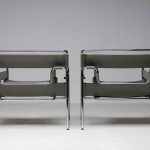 Marcel Breuer Grey Leather Wassily Armchairs by Gavina, 1960, Signed - Image 9