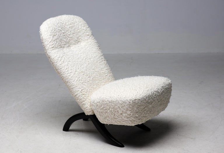 Theo Ruth for Artifort White Teddy 'Congo' Chair Dutch Mid Century Modern - Image 2