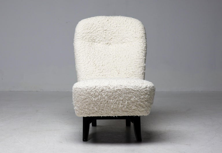 Theo Ruth for Artifort White Teddy 'Congo' Chair Dutch Mid Century Modern - Image 4