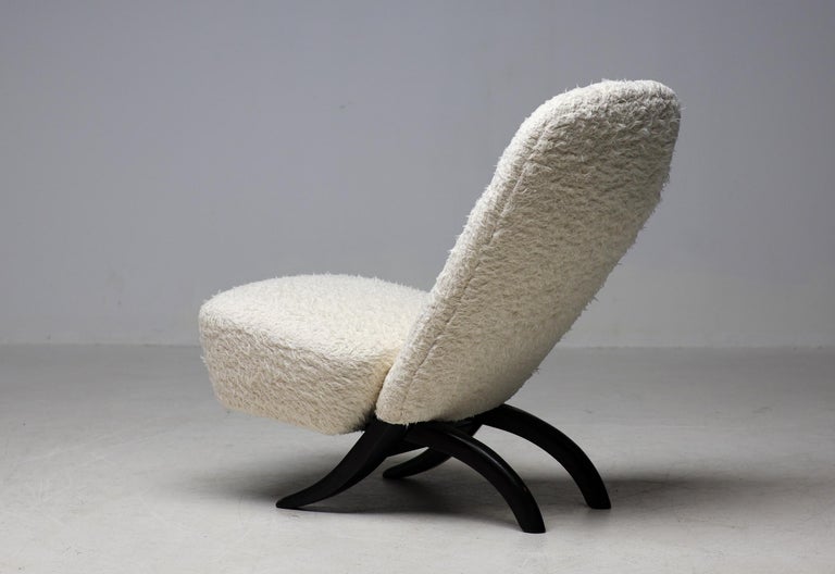 Theo Ruth for Artifort White Teddy 'Congo' Chair Dutch Mid Century Modern - Image 7