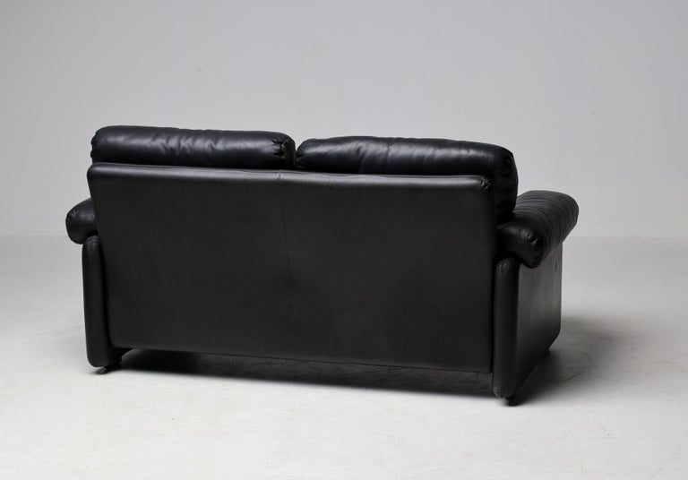 Coronado Living Room Set in Black Leather by Tobia Scarpa for B&B Italia, 1976 - Image 20