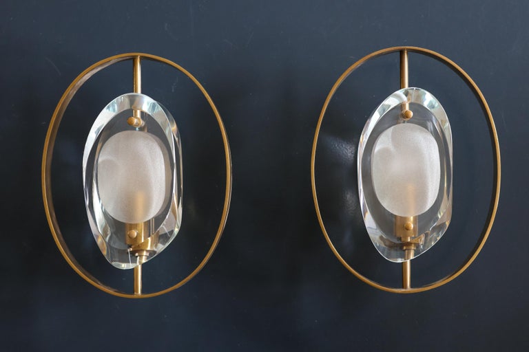A Pair of Poetic Precision: The Model 2240 Sconces, Max Ingrand for Fontana Arte - Image 13