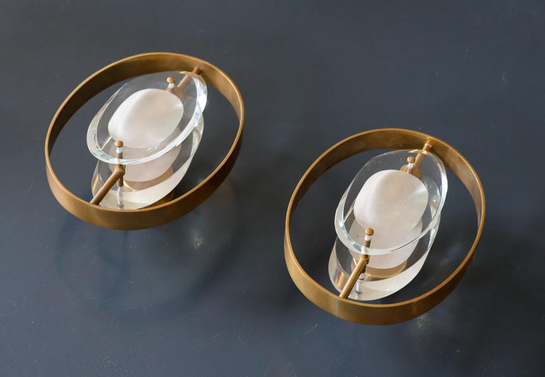 A Pair of Poetic Precision: The Model 2240 Sconces, Max Ingrand for Fontana Arte - Image 12