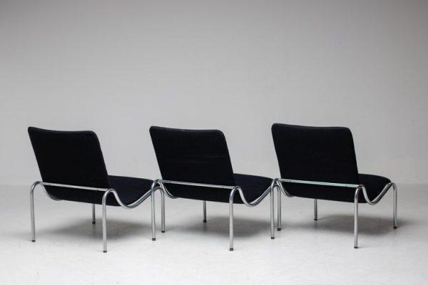 Three Mid Century Modern Kho Liang Ie Model 704 High Back Lounge Chairs - Image 9