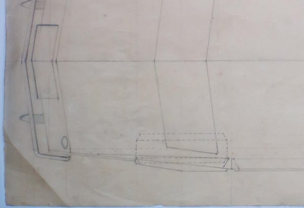 Large Original Drawing by Gio Ponti, 1952, Created for Touring Carrozzeria Milan - Image 4