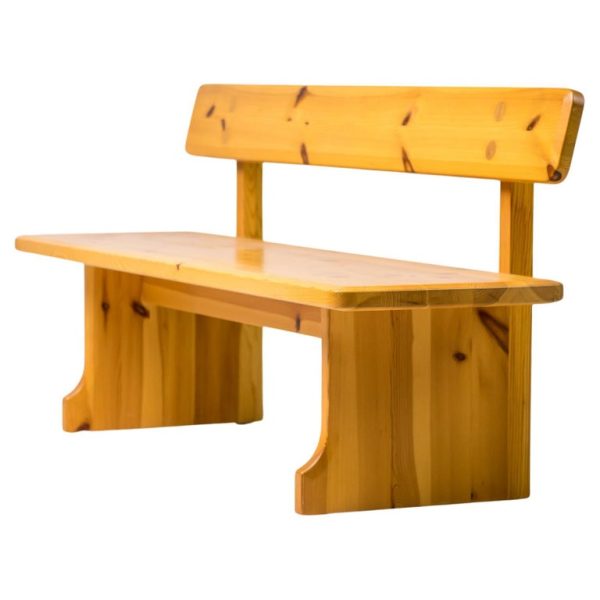 Scandinavian Pine Bench by Carl Malmsten