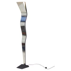 Italian "Mirror Man" Uplighter in Mirror Glass Post Modern Hollywood Recency