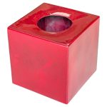 Ettore Sottsass Model 585 Oxblood Red Ceramic Vase, Il Sestante, Italy, 1961