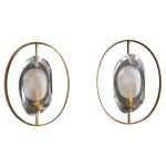A Pair of Poetic Precision: The Model 2240 Sconces, Max Ingrand for Fontana Arte
