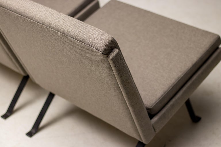 Architectural Dutch Lounge Chairs, Pair, The Netherlands, circa 1960 - Image 8