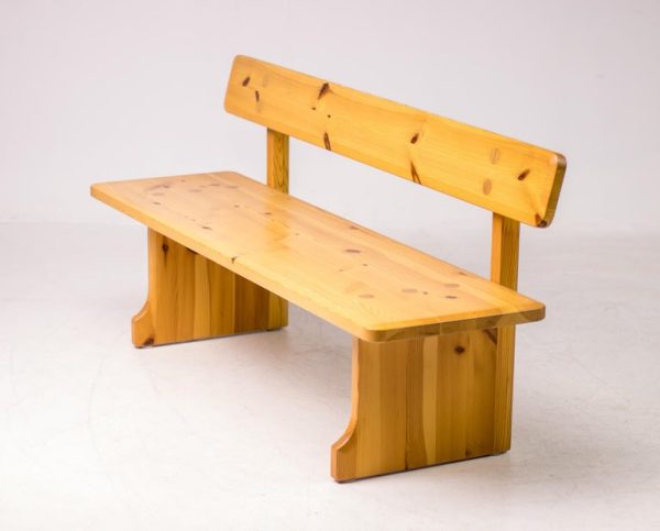 Scandinavian Pine Bench by Carl Malmsten - Image 3