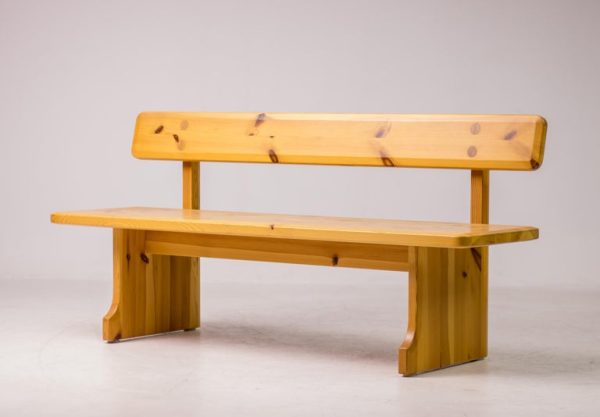 Scandinavian Pine Bench by Carl Malmsten - Image 2