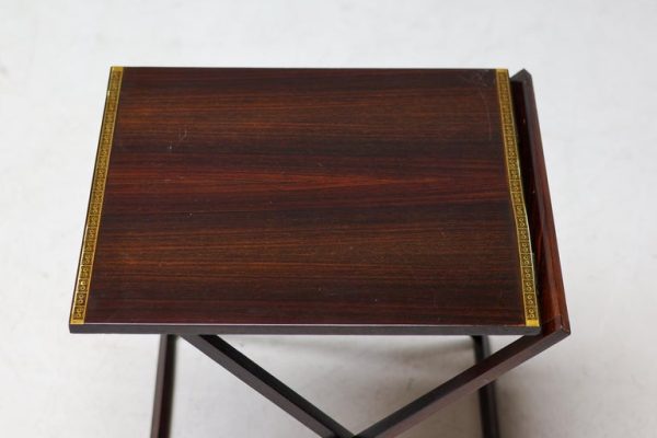 Set of Five Danish Modern Rosewood Tray Tables - Image 7